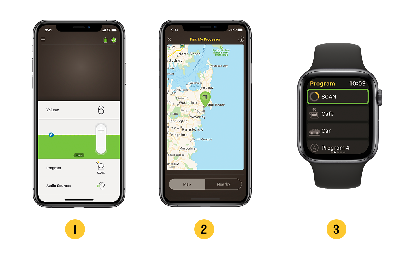 Nucleus Smart-App mit Apple Watch